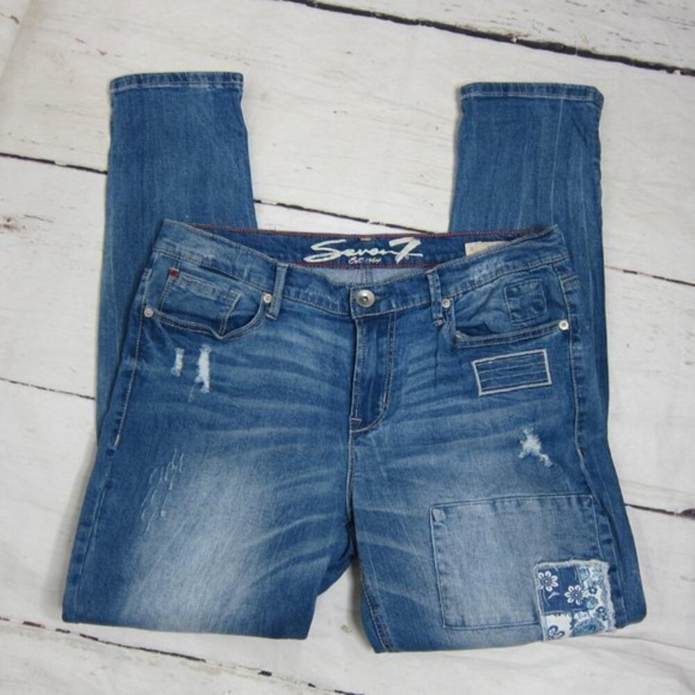 Seven7 Girlfriend Stretch Jeans Size 10